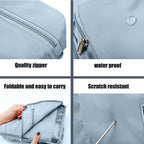 Blue Foldable Travel Duffel Bag | Lightweight Waterproof Tote