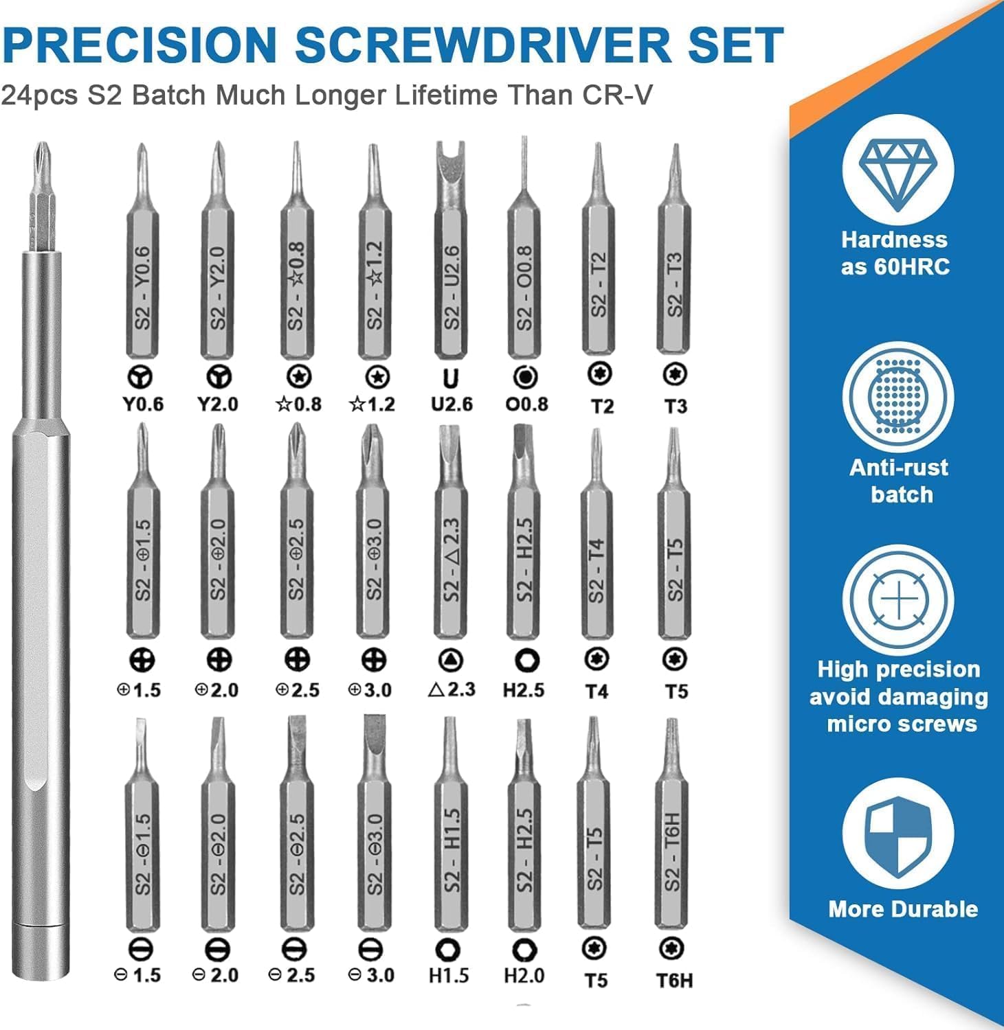 24 in 1 Precision Screwdriver Set Magnetic Pro Kit