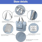 Blue Foldable Travel Duffel Bag | Lightweight Waterproof Tote