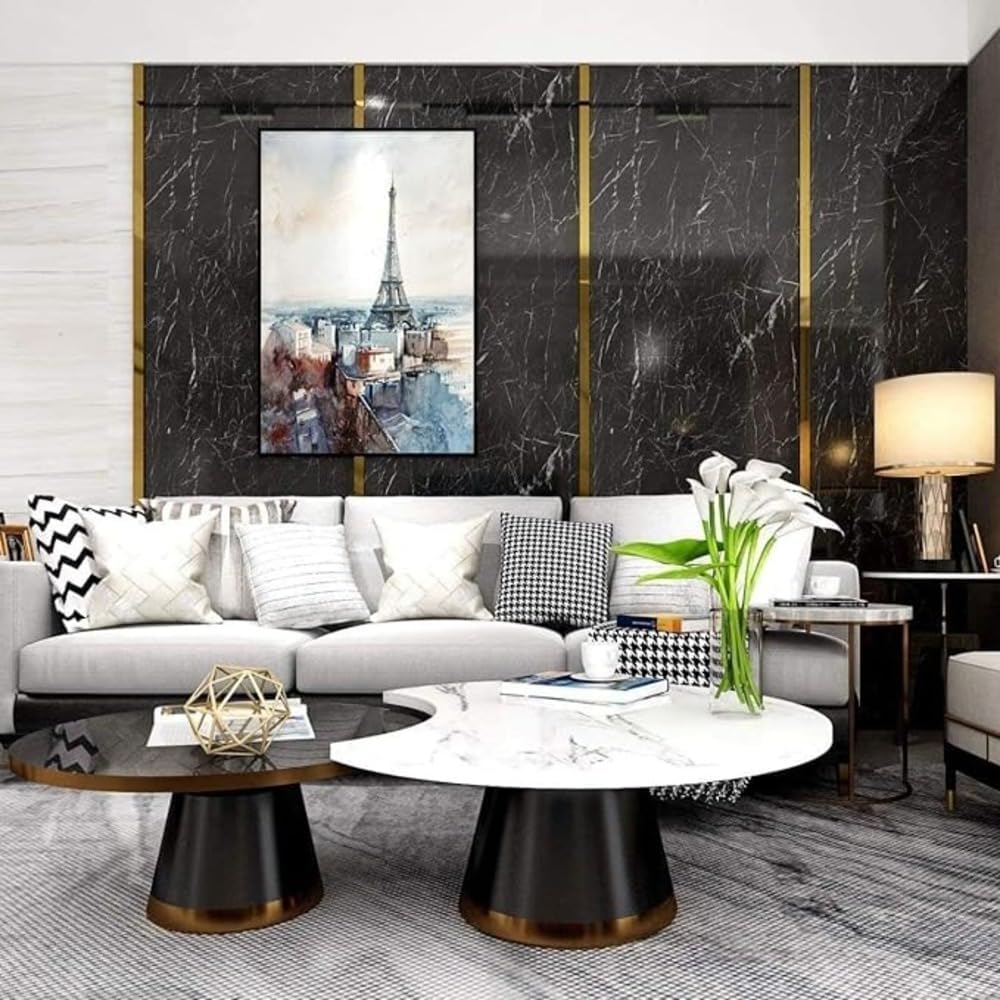 Peel & Stick Marble Wallpaper | Waterproof Black Vinyl Decor