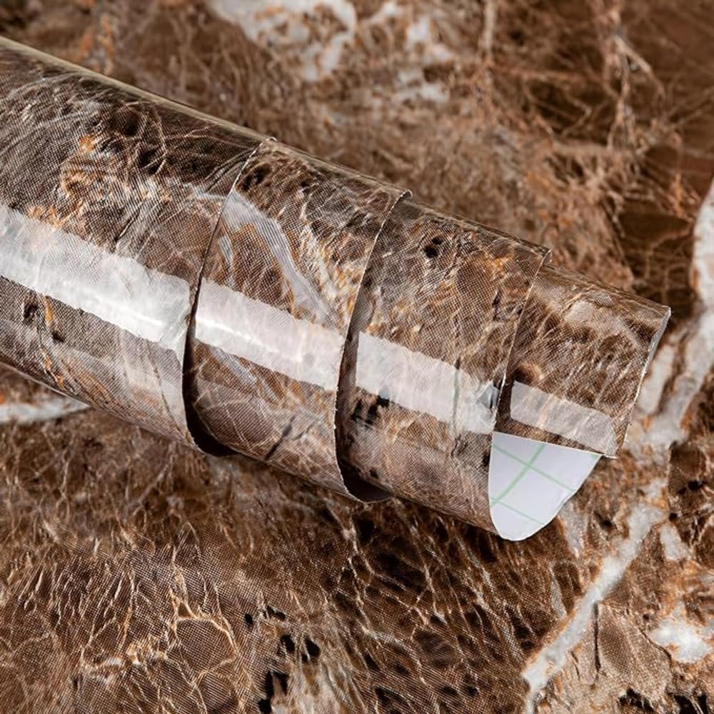 Peel & Stick Marble Wallpaper | Waterproof Green Vinyl Decor