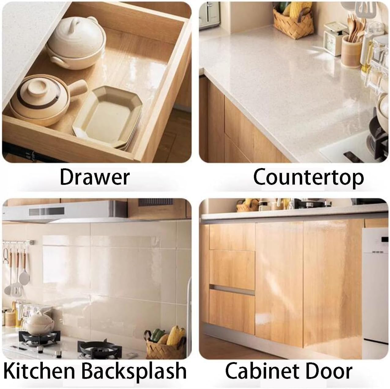 Transparent Waterproof Wallpaper Sticker | 200x60cm Wall Decor