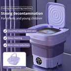 Folding Mini Washing Machine | Dryer for Undergarments & Socks