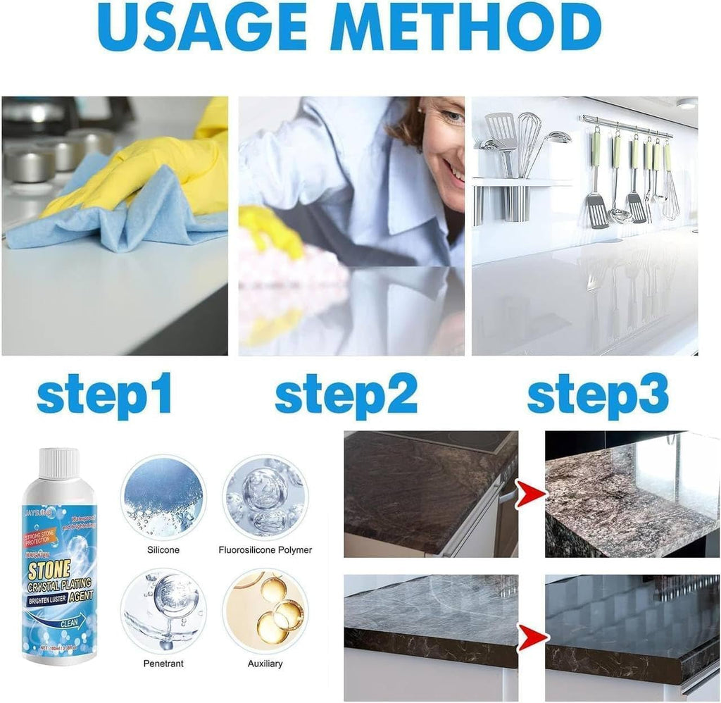 Nano Stone Stain Remover Marble Crystal Cleaner