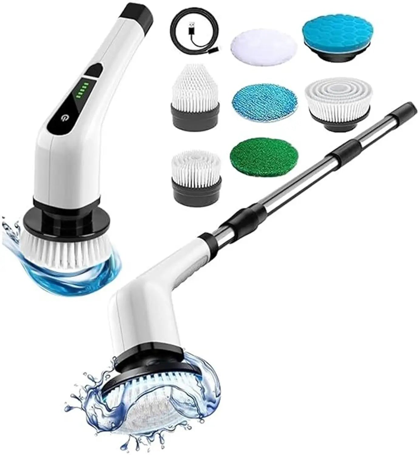 9-in-1 Electric Cleaning Brush | Rechargeable Power Scrubber