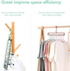 9-Hole Rotating Wardrobe Hanger | Anti-Skid Space Saver