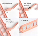 9-Hole Rotating Wardrobe Hanger | Anti-Skid Space Saver