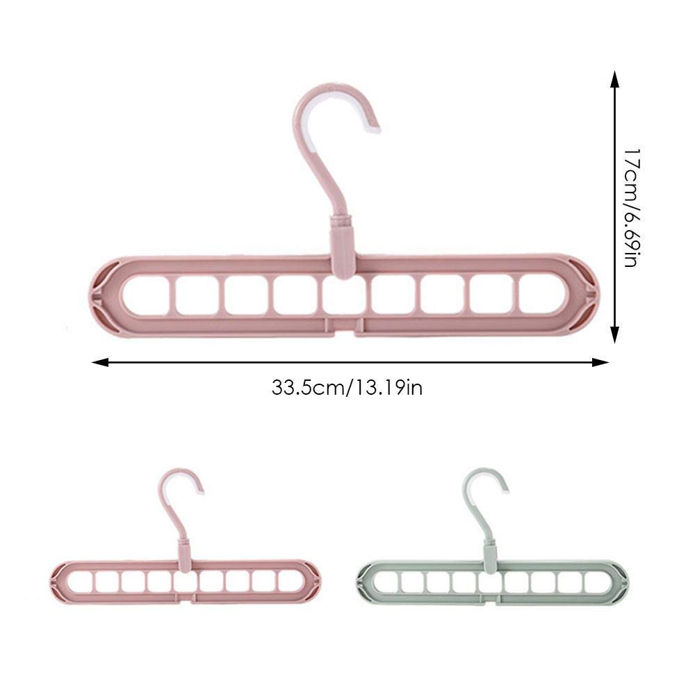 9-Hole Rotating Wardrobe Hanger | Anti-Skid Space Saver