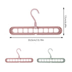 9-Hole Rotating Wardrobe Hanger | Anti-Skid Space Saver