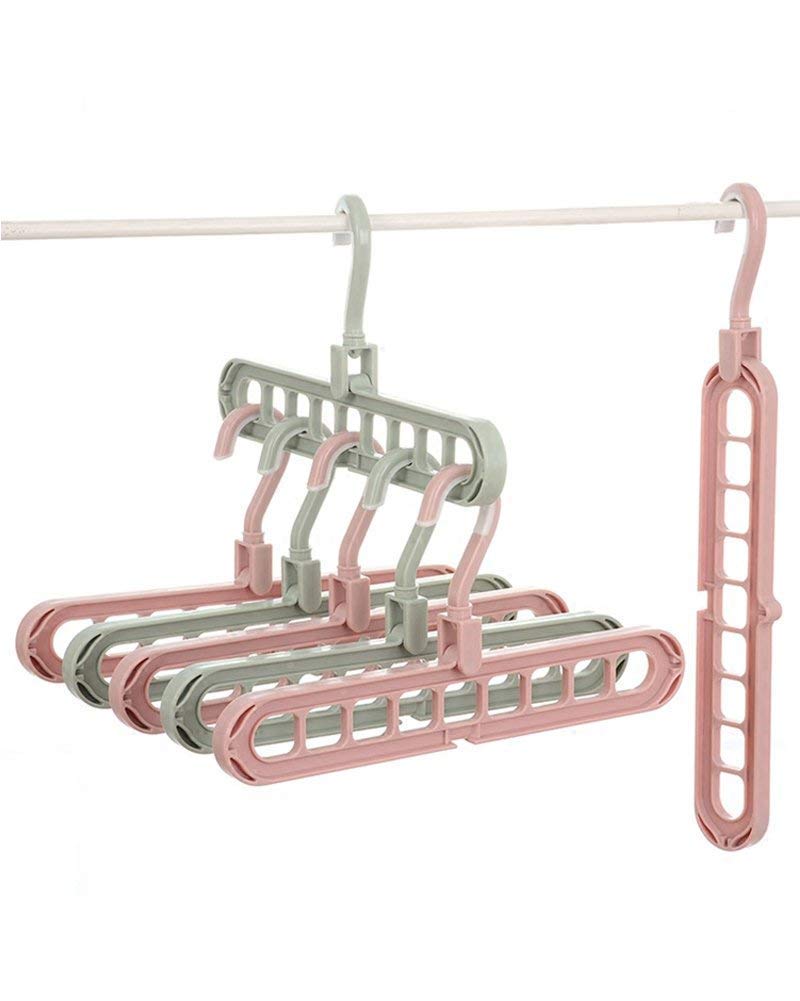 9-Hole Rotating Wardrobe Hanger | Anti-Skid Space Saver