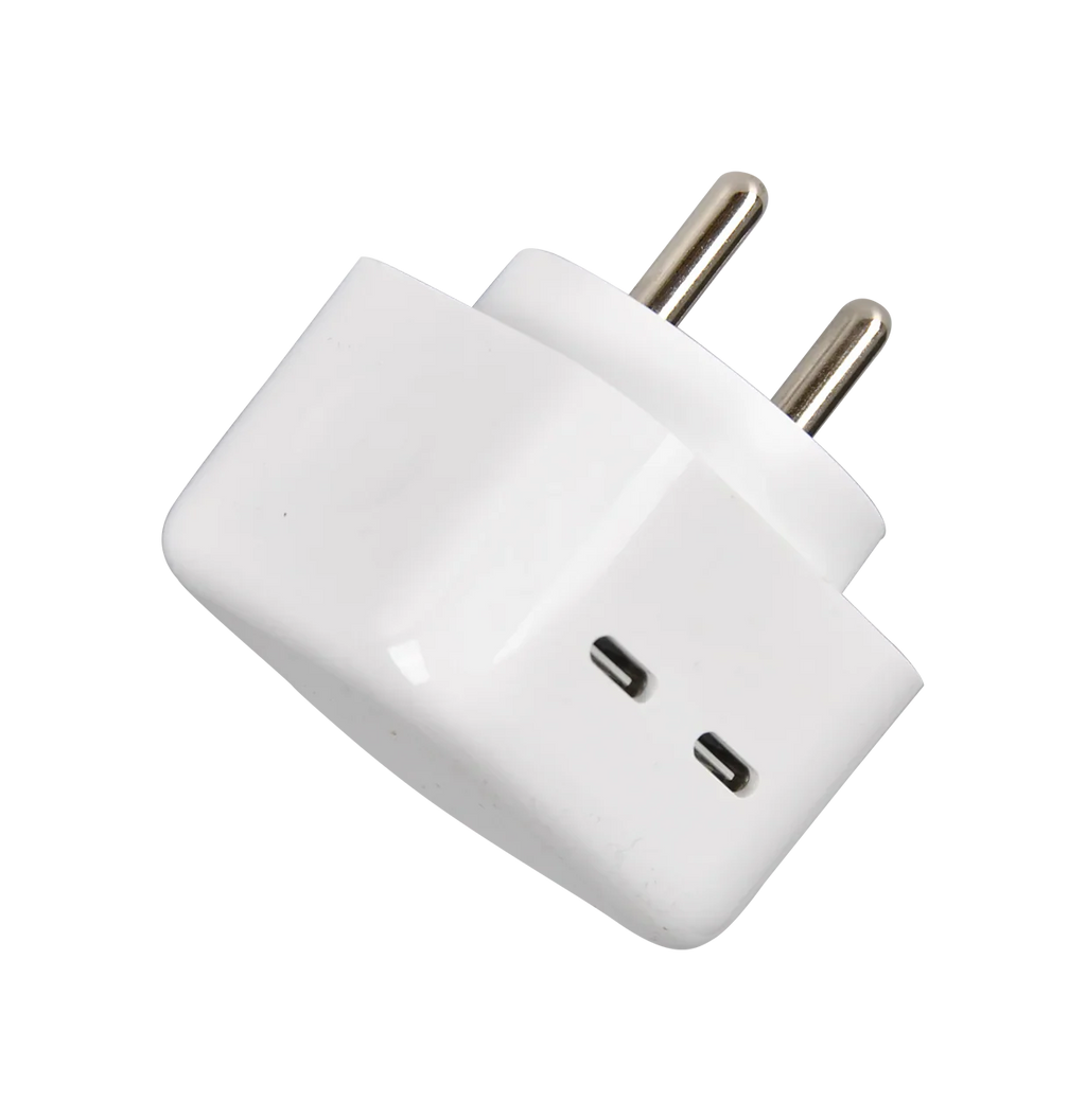 35W Dual Port USB-C PD Fast Wall Charger with 2 Cables
