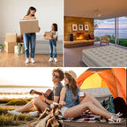 Air Mattress with Built-In Pump Comfortable Inflatable Bed