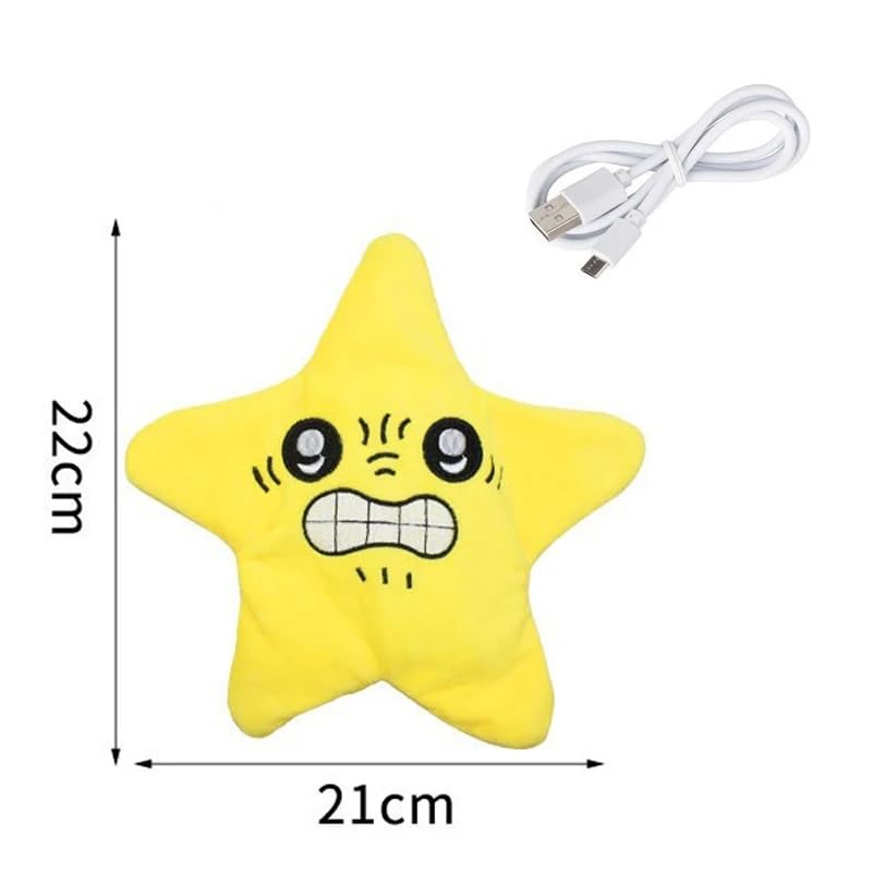 Angry Starfish Plush Toy with Sound & Moving Action