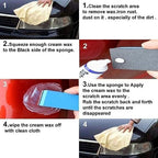 Car Body Scratch Remover Wax Kit with Sponge Applicator