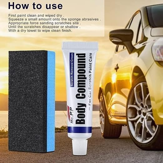 Car Body Scratch Remover Wax Kit with Sponge Applicator