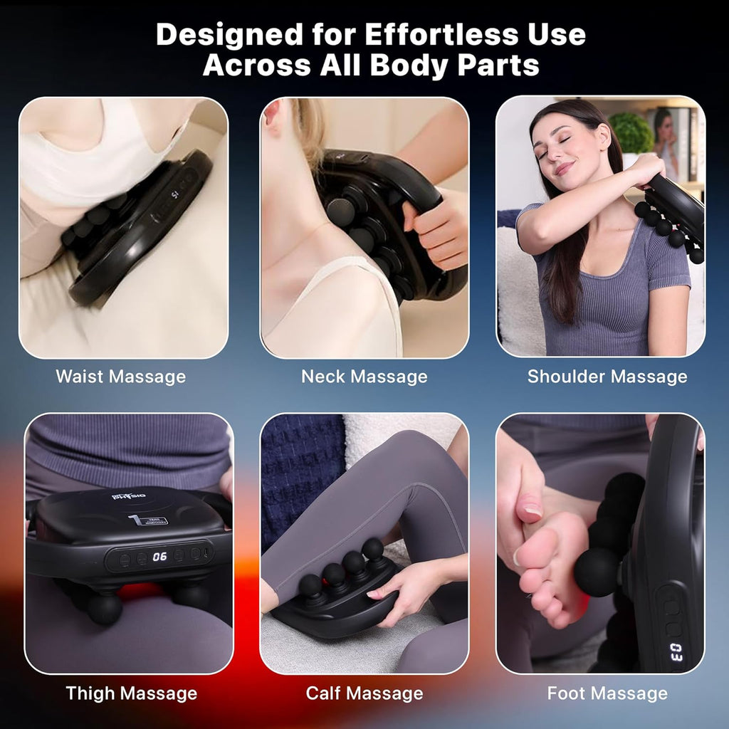 Cordless Massage Gun with 8 Heads Deep Pain Relief