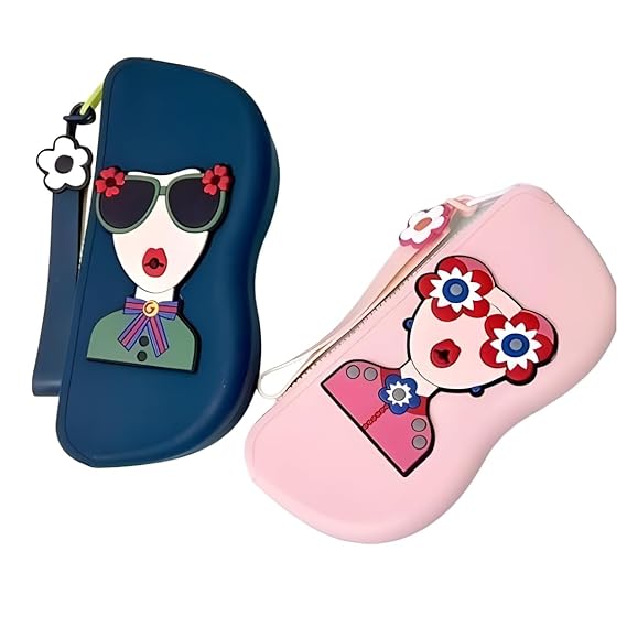 Cute Silicone Sunglasses Case Soft Travel Glasses Holder