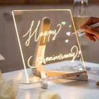 DIY 3D Acrylic LED Writing Pad Lamp with Pen Light 15cm x 15cm