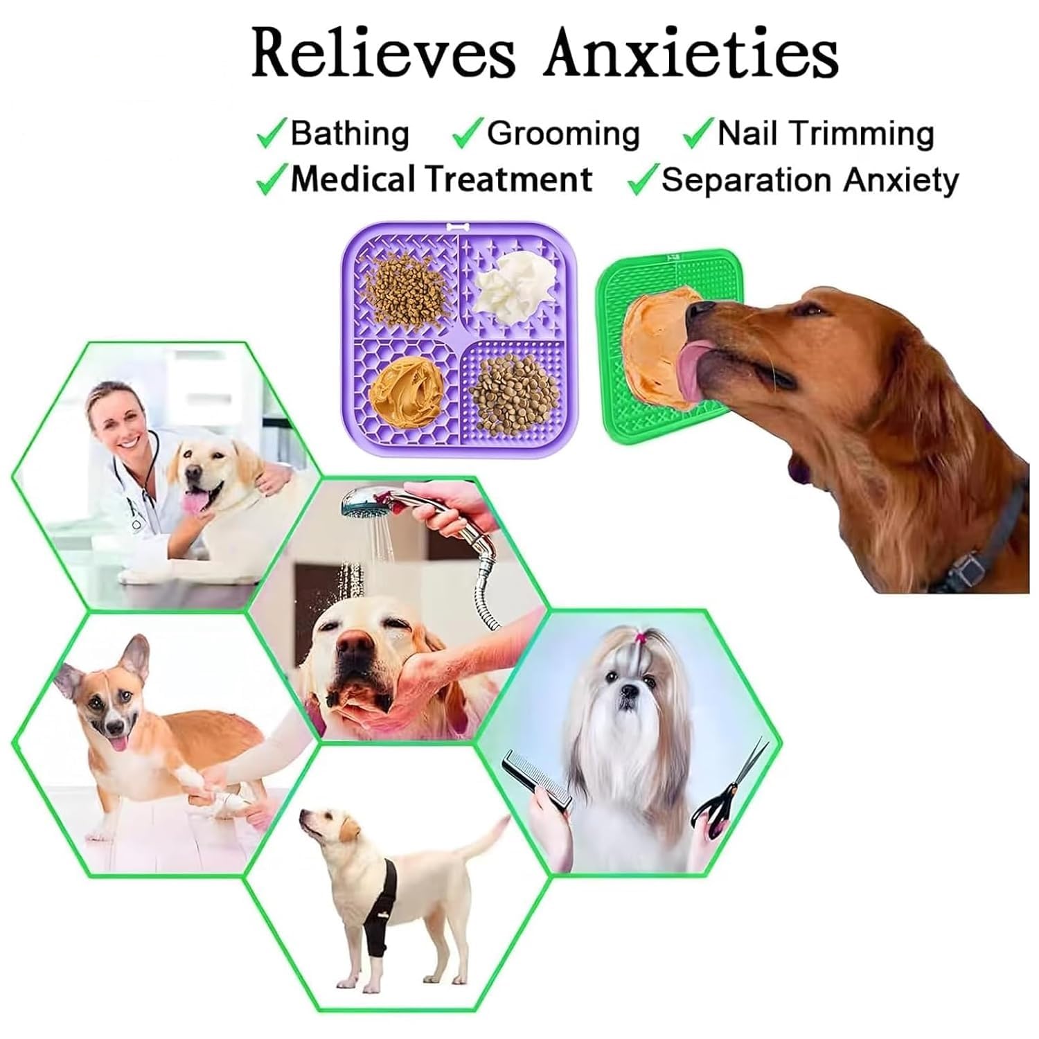 Dog & Cat Slow Feeder Lick Pad – Anxiety Relief & Healthy Meal