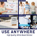 45×200 cm Whiteboard Wall Sticker with Marker | Dry Erase Planner