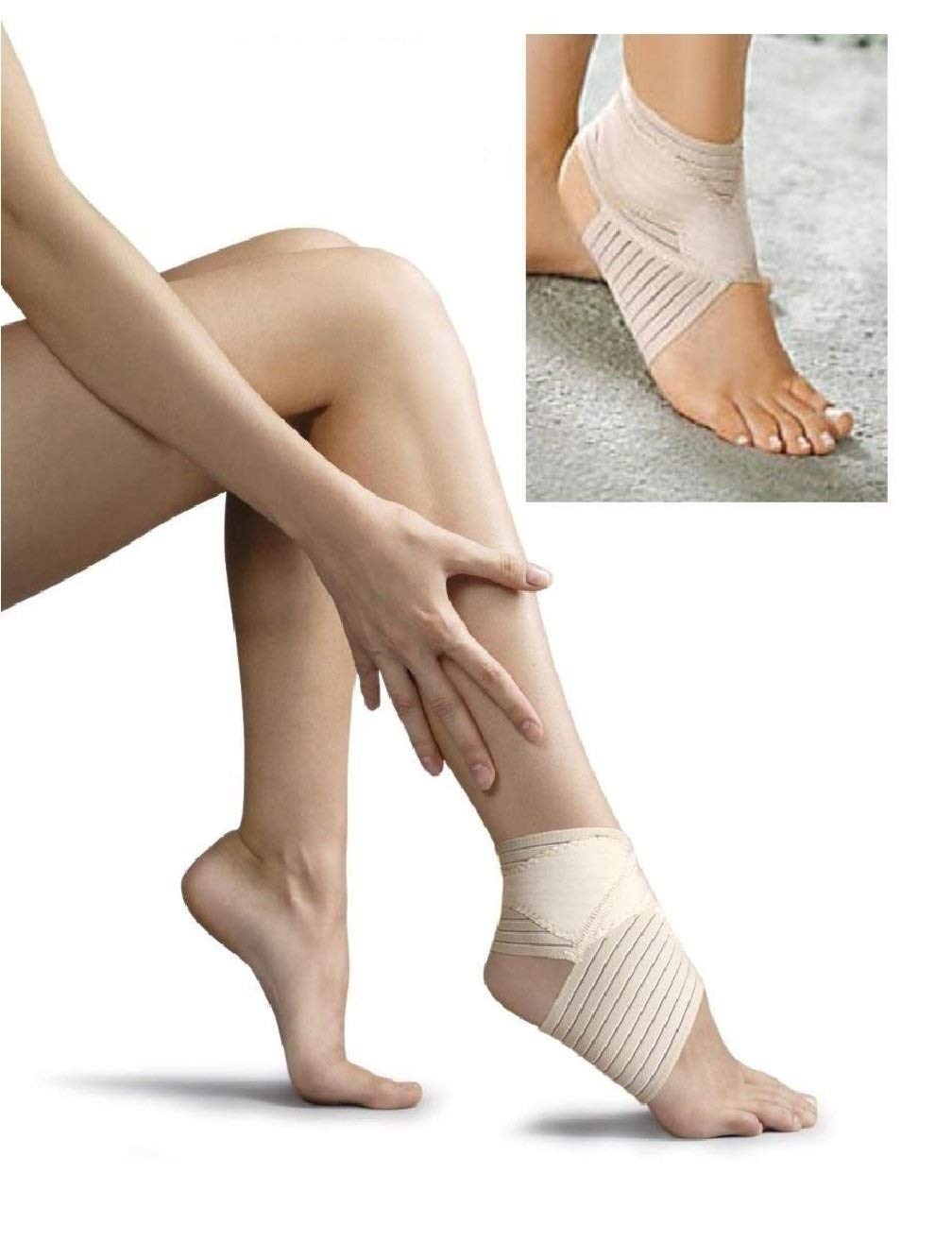 Elastic Ankle Support Brace – Breathable Sports Pain Relief