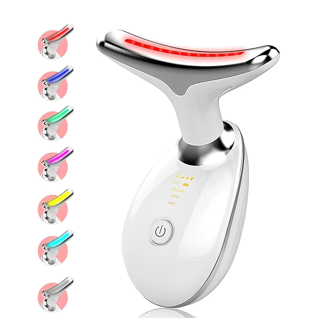 Electric Face Massager with LED Light for Wrinkle Removal