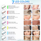 Electric Face Massager with LED Light for Wrinkle Removal