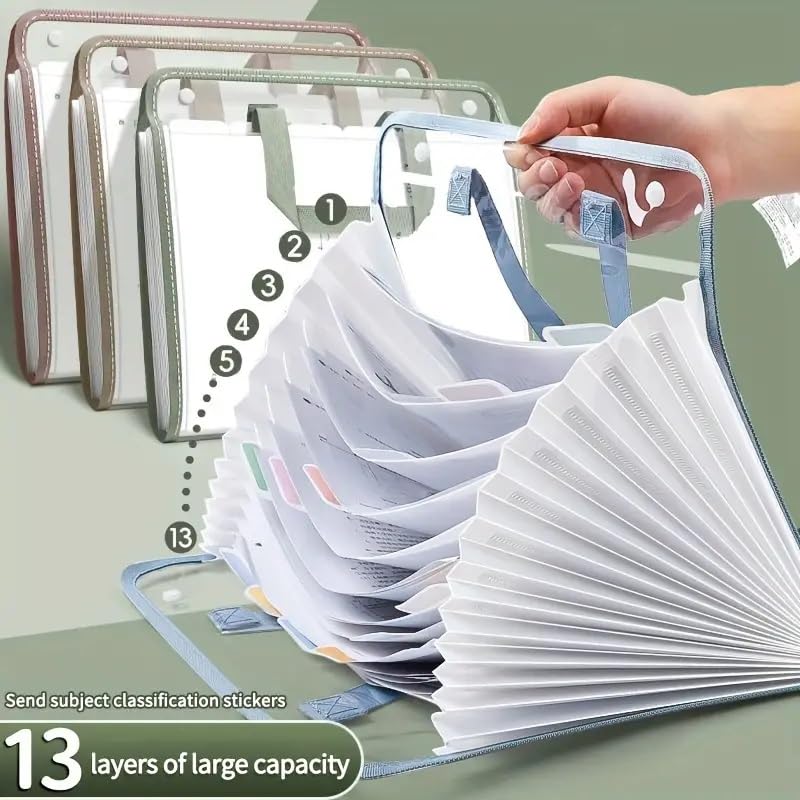 Expanding File Organizer 13 Pocket A4 Letter Holder