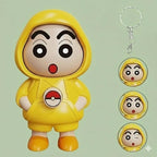 3D Face Changing Keychain | Cartoon Key Ring with 3 Expressions