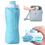 Folding Silicone Water Bottle | Leakproof Travel Flask
