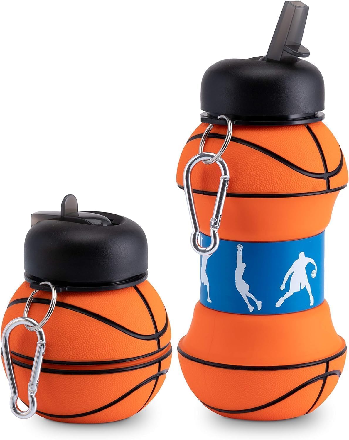 Football Water Bottle | 500ml Collapsible Leakproof Sports Bottle
