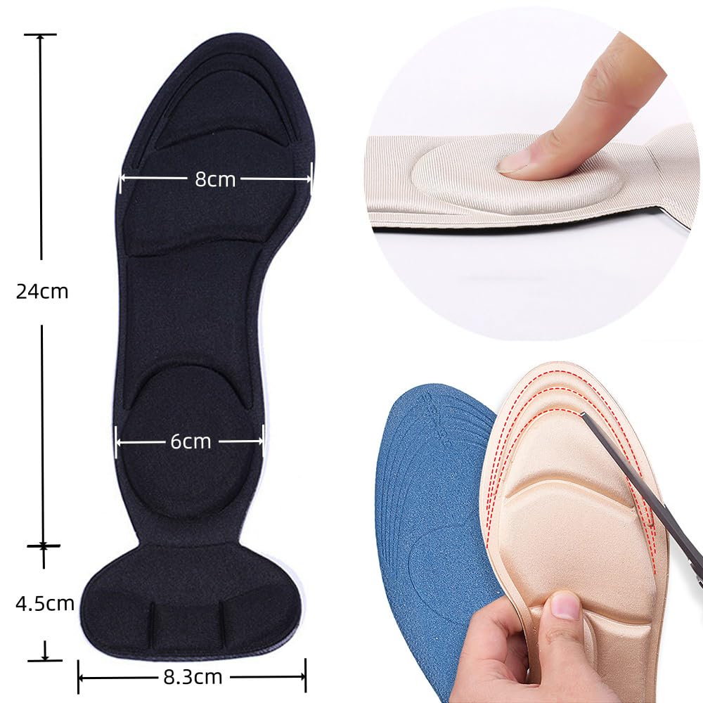 Heel Cushion Insoles for Women – Shoe Pads for Foot Pain Relief