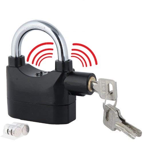 High-Security Alarm Padlock 110dB Siren with 3 Keys