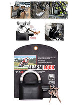 High-Security Alarm Padlock 110dB Siren with 3 Keys