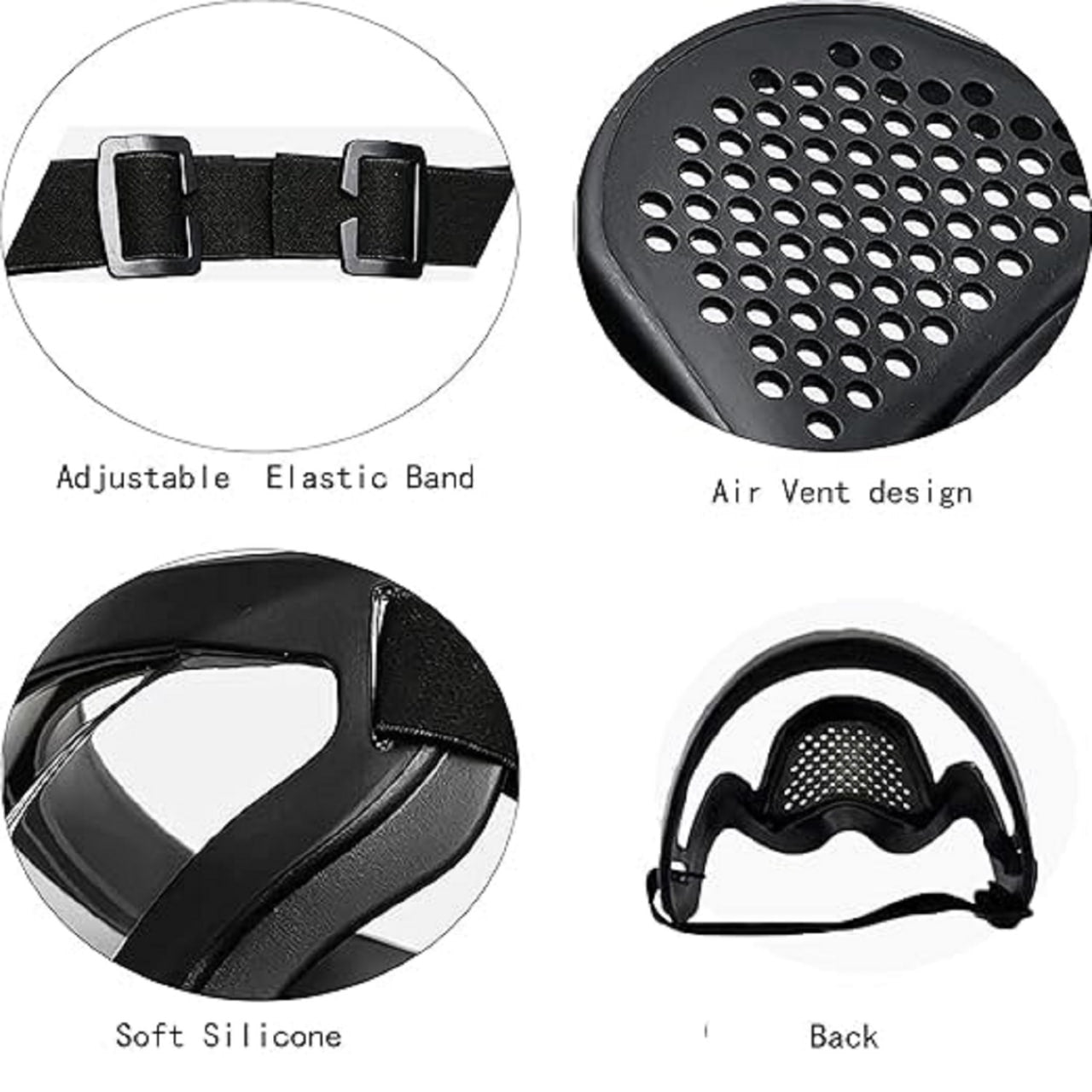 Full Face Bike Shield | Splash Proof Clear Protective Mask