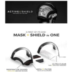 Full Face Bike Shield | Splash Proof Clear Protective Mask