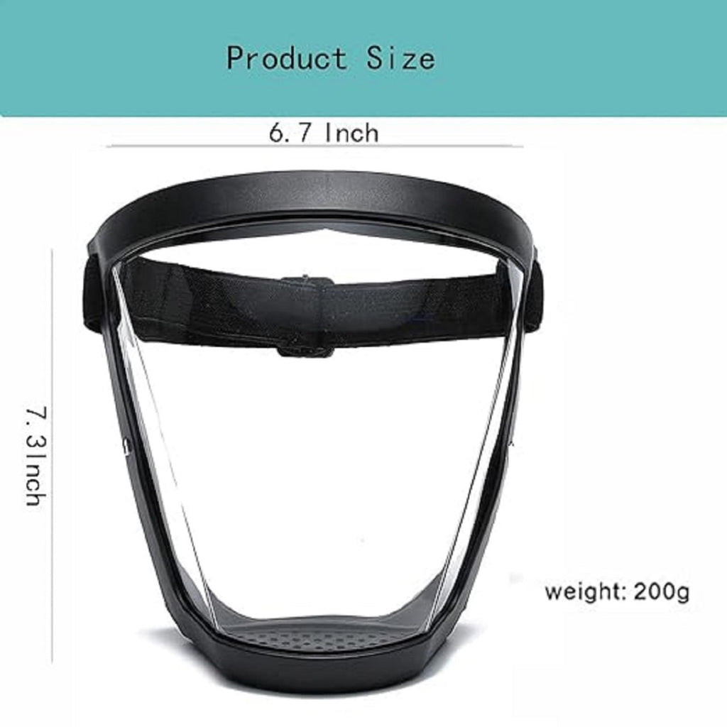 Full Face Bike Shield | Splash Proof Clear Protective Mask