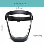 Full Face Bike Shield | Splash Proof Clear Protective Mask