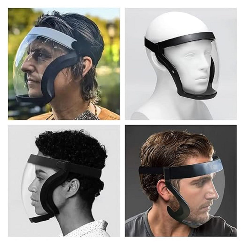 Full Face Bike Shield | Splash Proof Clear Protective Mask