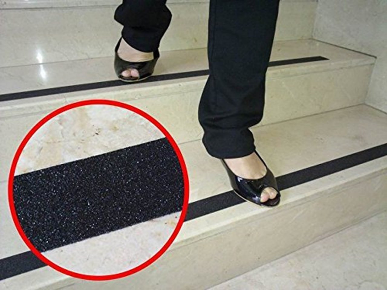 Black Heavy Duty Anti-Slip Traction Tape | 5cm x 5m Roll