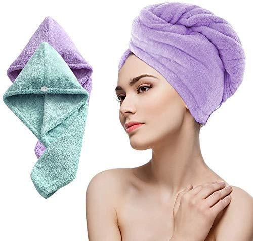 Microfiber Hair Drying Towel | Ultra-Soft Fast Dry Wet Hair