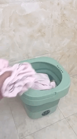 Folding Mini Washing Machine | Dryer for Undergarments & Socks