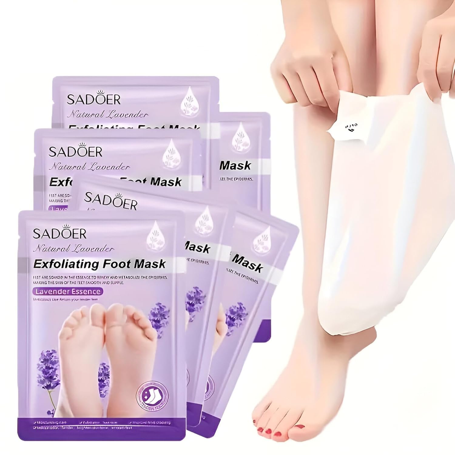 Lavender Foot Peeling Mask – Smooth Heels & Dead Skin Care