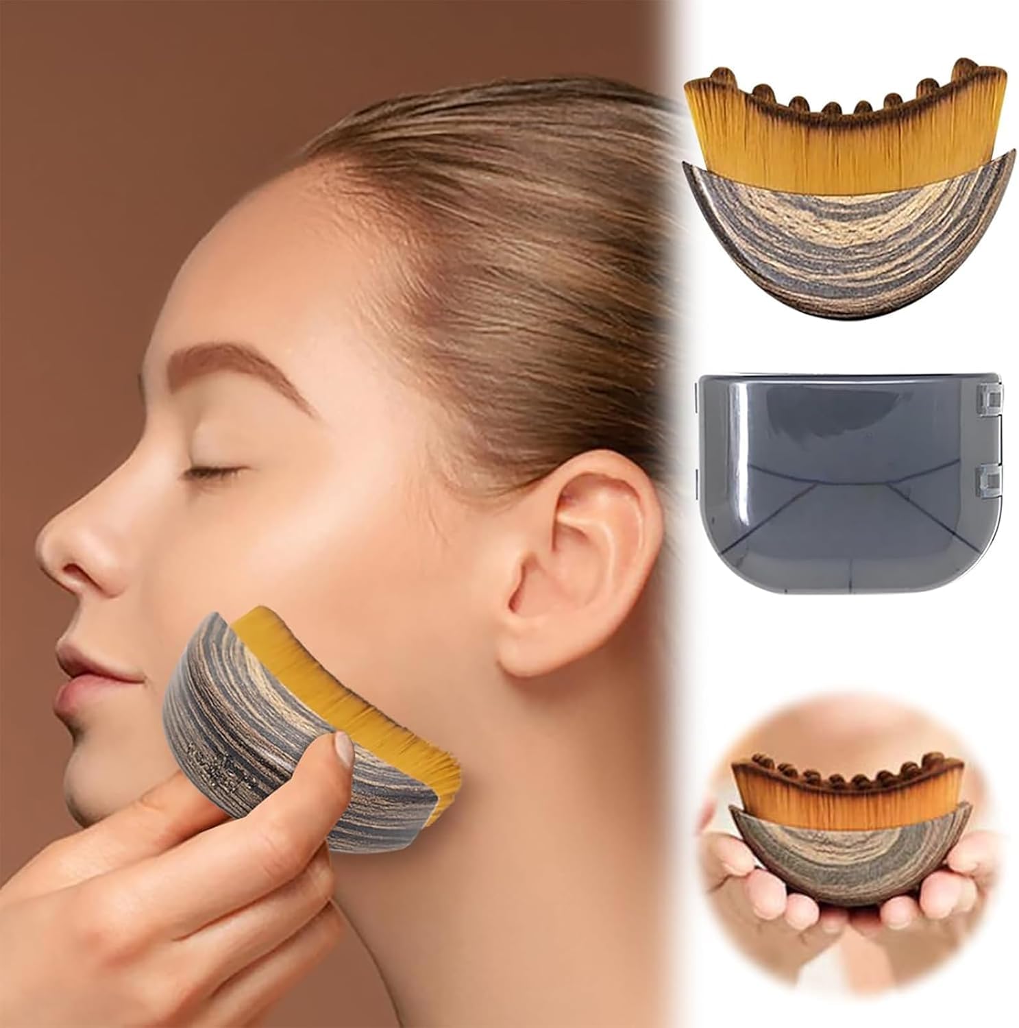 Lymphatic Face Brush Jawline Sculpting & Massage Tool