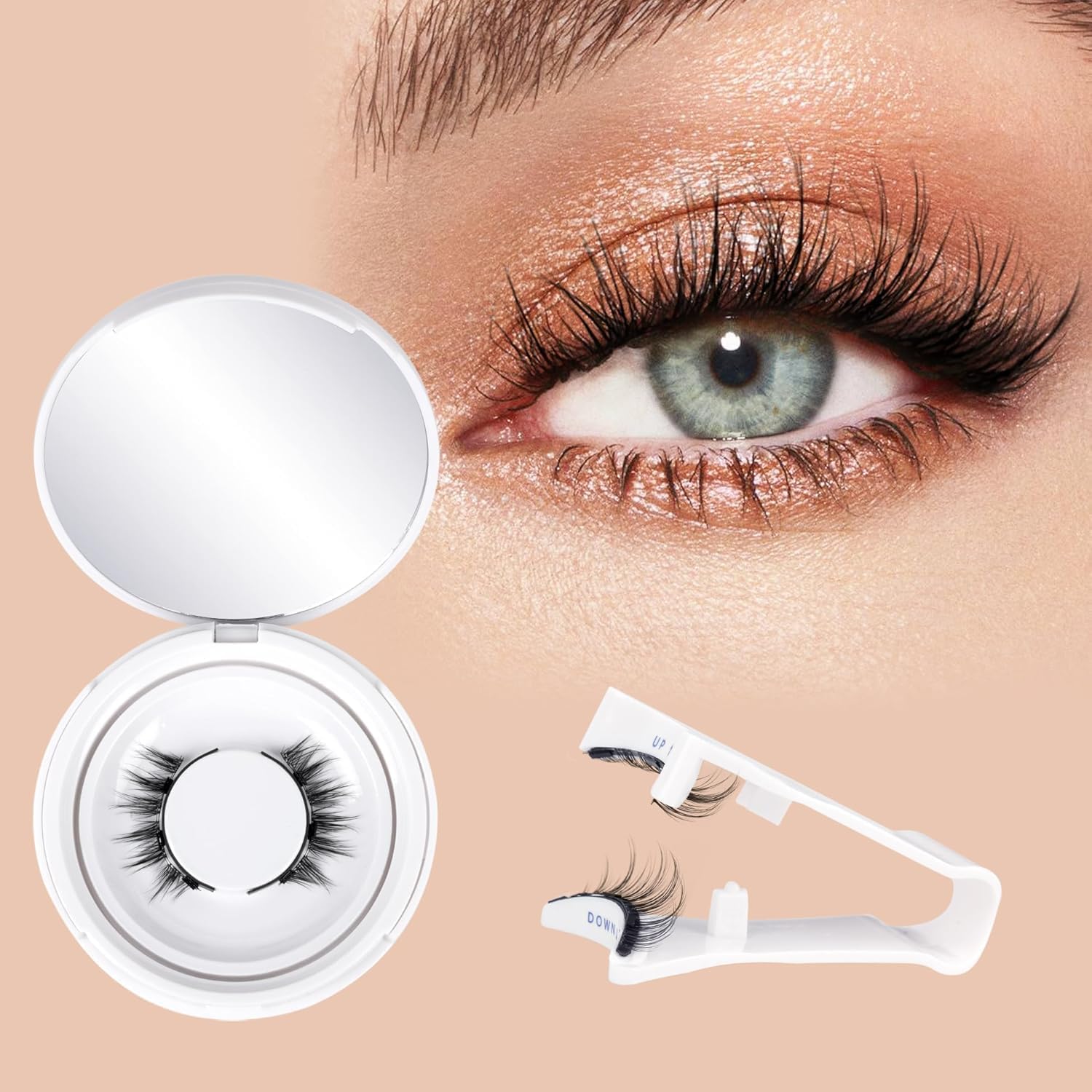 Magnetic Eyelashes Reusable with Applicator – Easy Eye Makeup