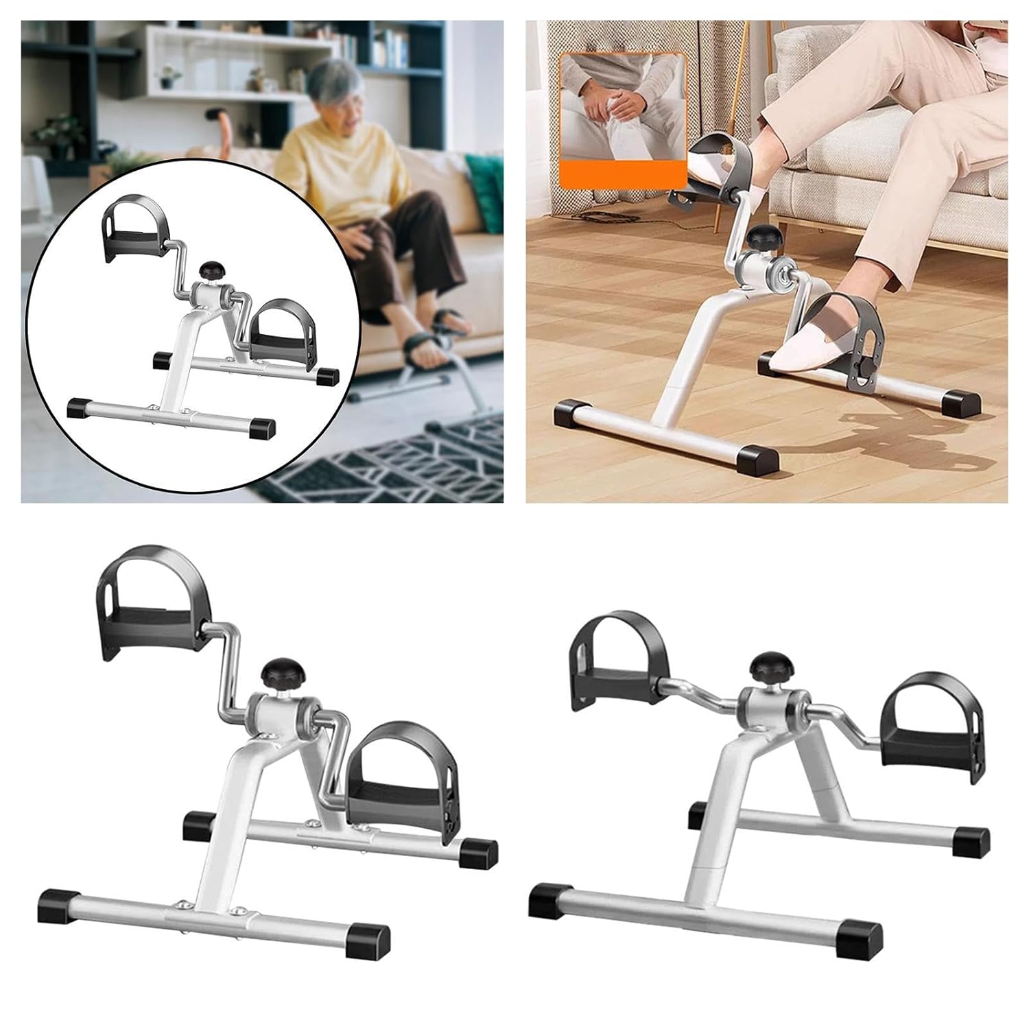 Mini Pedal Exerciser – Home Cardio Bike for Seniors & Fitness