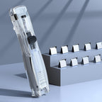 Mini Push Stapler with Reusable Clips Office & School