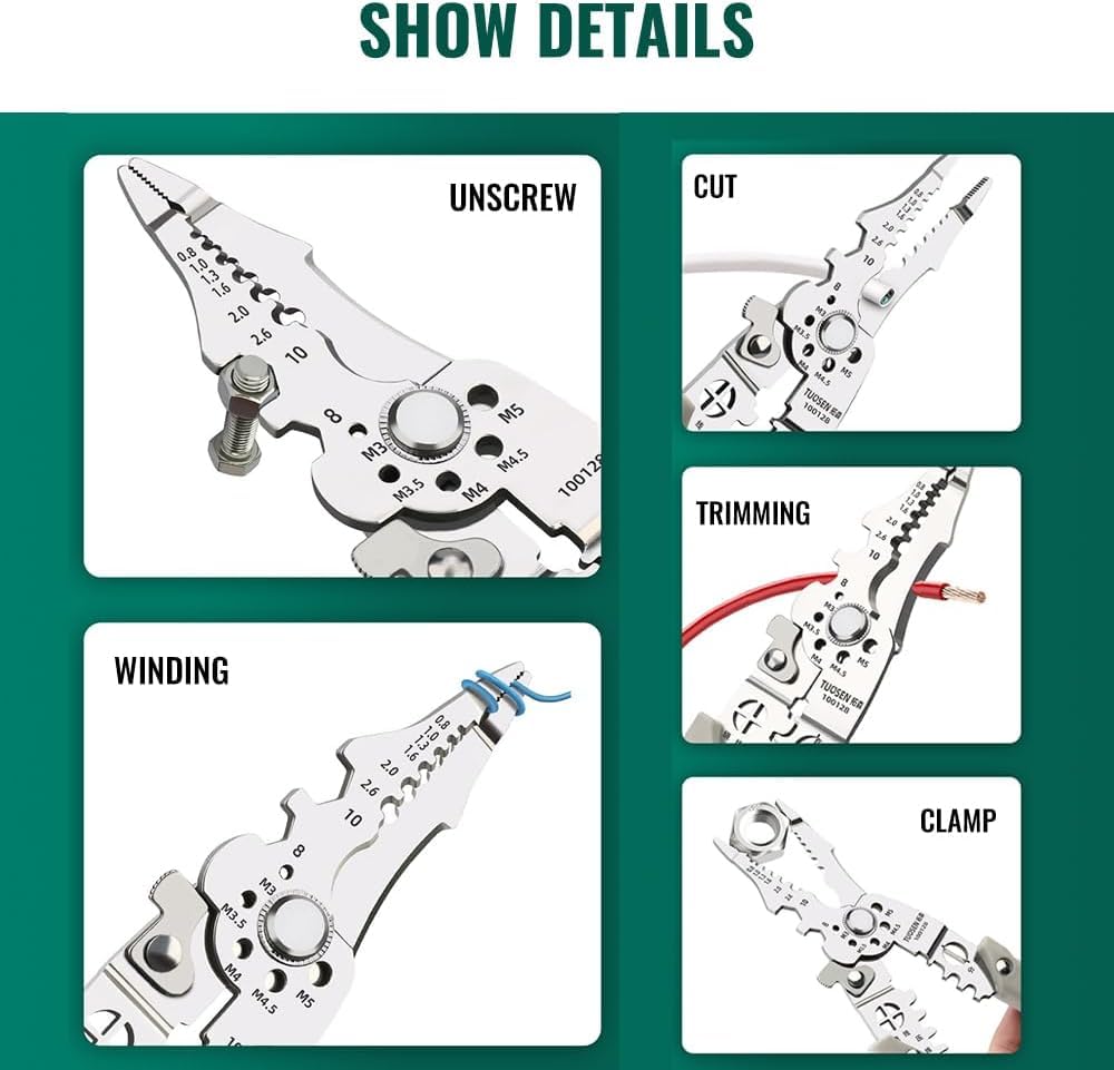 Multifunction Wire Stripper Crimper Cable Cutter