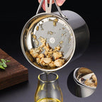 Stainless Steel Oil Strainer Pot 1300ML with Lid