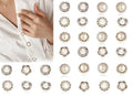 Pearl Brooch Pins for Clothing 30 Pieces No Sew